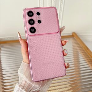 Slim Diamond Texture Glitter TPU Phone Case For Samsung S26 S25 S24 S23 FE S22 S21 Ultra Plus S20 FE A57 A37 A27 A17 A36 A26 A16 5G