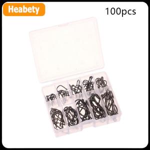 【2-3 ngày giao hàng】 100-500 cái móc câu cá đặt thép carbon cao sắc nét bền thép gai fishhook đá thiết bị câu cá thiết bị giải quyết phụ kiện