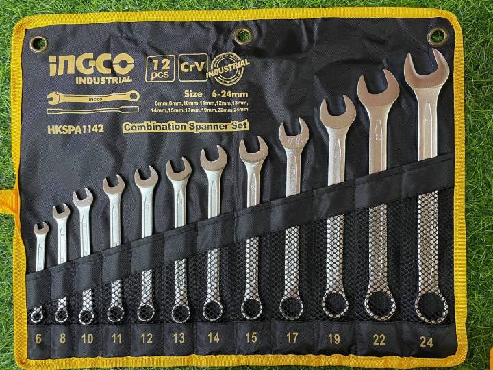 Ingco Combination Spanner Wrench Set 12PCS/SET HKSPA1142