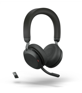 Jabra Evolve2 75 - UC or MS Stereo ANC Headset with Link 380 BT Adapter USB-A or USB-C - 2 Years Local Warranty