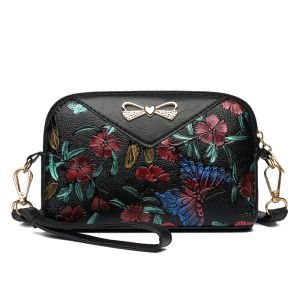 Tas Selempang Mini Wanita Sling Bag Simple Motif Bunga Fashion Cewek Korea Kekinian BISA COD T194