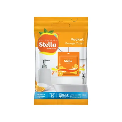 STELLA FRESH POCKET 10gr BATHROOM FRAGNANCE PENGHARUM RUANGAN KAMAR MANDI ANTI BAU ORANGE TWIST PURPLE DREAM FRESH GREEN PASSION RED COOL BLUE FRESH PROTECT PERLENGKAPAN RUMAH AROMATERAPI GROSIR MURAH