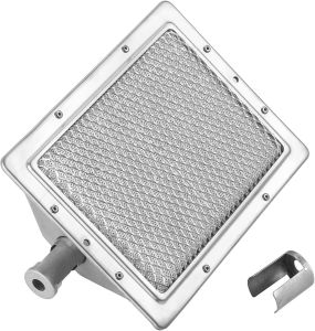 Ceramic Infrared DIY Heating Gas Burner 8.66"x 6.69" (220x170mm) Infrared Heating Flame Ceramic Burner Head Replacement Part for Outdoor Indoor Heater BBQ Grill Stove Oxyhydrogen Burner
