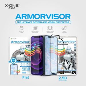 X.One Screen Protector 4th Anti Bluelight Privacy for iPhone 16 Pro Max 15 Pro Max 14 Pro Max 14 Pro 14 Plus Armorvisor 13 Pro Max 12 Pro Max