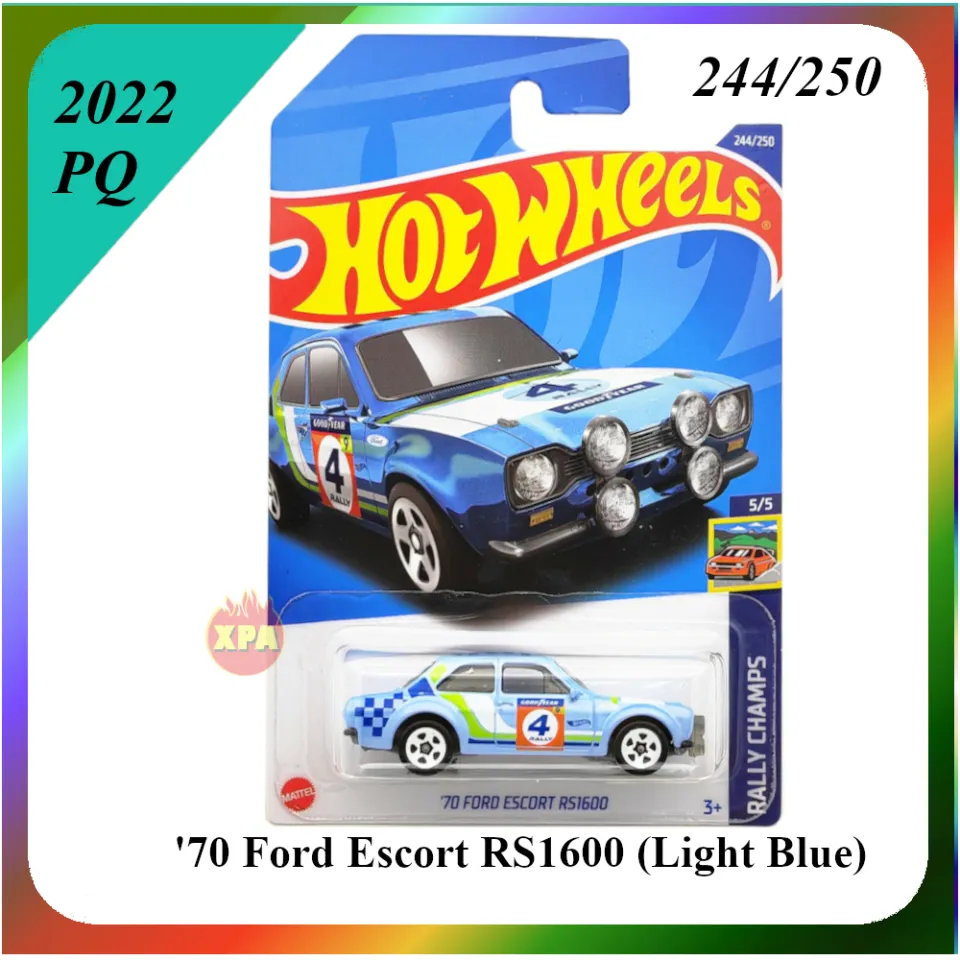 Hot Wheels FORD Diecast 1970 Ford Escort RS1600 (Sky Blue 2022