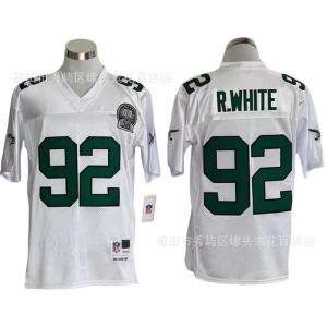 NFL Eagles Eagles Olive Uniform Jersey Vintage Embroidered MN Hall of Fame Jersey American Football Ball Uniform