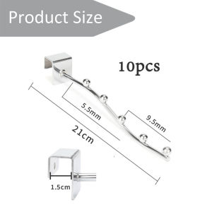 [7ปุ่มแขนเกาะ]] ราคา /10 ชิ้น ชุบโครเมียม  แขนราวเหลี่ยม ชุบสี แขนสับราว แขนเกาะราว แขนเกาะ แขนสับ แขนเสียบ