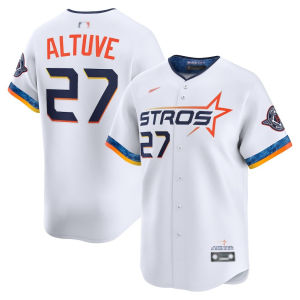 Embroidered baseball jersey 2026 new MLB design Astros white popular and in stock sizes 27 2 and 3