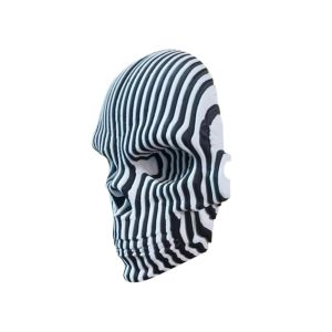 DYJKOUG Visual Illusion 3D Printing Skulls Toys Simulation Model Glowing Skeleton Toy Kawaii Cartoon Luminous Quantum Skull Halloween Decoration