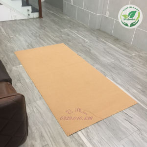 Tấm trải phòng khách thảm lót sàn phòng ngủ màu kem kích thước 100cm x 200cm Habolo