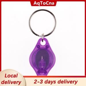 [COD] AqToCna Ship within 24 hours Mini super micro bright light LED camping flashlight keyring keychain torch lamp
