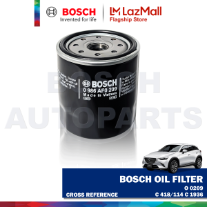 Bosch Oil Filter for Mazda CX-3 Gas 2015 to Present