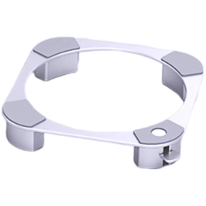 Durability Aluminum Computer Risers For MiniM4 Computer Stand Featuring Bottom Ventilation And Startup Button Access