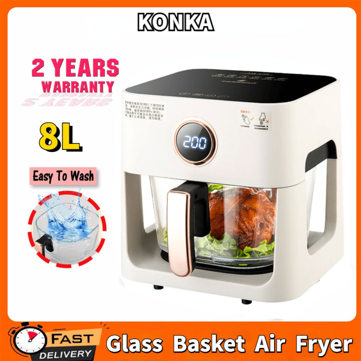 【Malaysia delivery】Air Fryer Oven 8L Electric Fryer murah Cooker drying