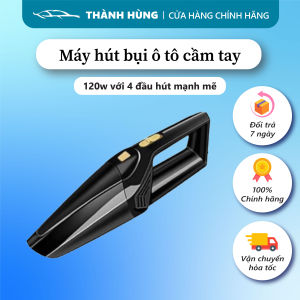 Máy Hút Bụi Ô Tô - Máy Hút Bụi Xe Hơi Cầm Tay Mini 120w 4 đầu hút mạnh mẽ