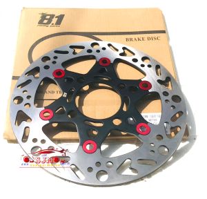 PIRINGAN depan BLADE-REVO FIT-REVO ABSOLUTE-SUPRA 125 NEW-supra 125 helm in-fit x-revo x  GOLD BIRU LUBANG 4 RATA CAKRAM NISSIN 220MM