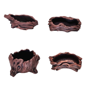 Creative Succulent Planter Pots Imitation Stump Designs Flower Pots Pots for Home and Office Decors