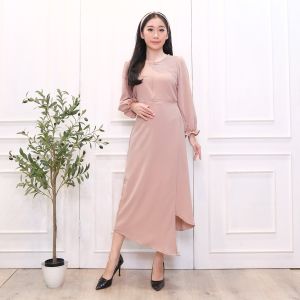 [ GRATIS BANDO ] FM - DRESS TERBARU - GAMIS POLOS - BAJU LEBARAN - DRESS CRINGKEL - DRESS POPY LAYER