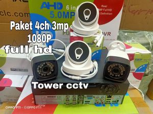 Paket cctv 4ch ahd 1080p+hdd 500gb full hd komplit tgl pasang