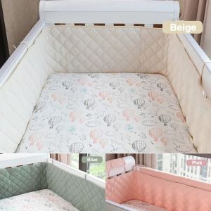 VGFD Thicken Breathable Cotton Cot Protector Anti-collision Strip Security Protection Cot Bumpers Newborns Bedding Decor Crib Around Cushion Baby Crib Bumper