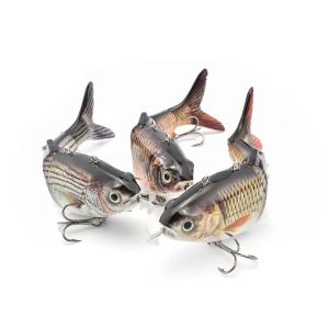 SERAPHYXO Bionic Fish Electric Lure Wobblers 3D Automatic Swimming Fishing Baits Kit Self-Propelling 5.1" Swimbait Hard Fishing Lure Freshwater Saltwater