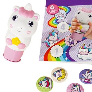 Creative Stamp Sticker Set for Kids Encourage Coordination Funny Stamping Activity Book Crafts Kits Supply Toy for Child
