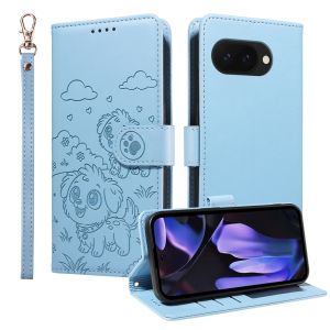 For Google Pixel 9 9A 9 Pro XL Phone Case Pet Dog Magnetic Leather Wallet Card Slot Protection Flip Case Casing