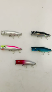 Nhỏ gọn Mồi câu nhân tạo Trọng lượng nhẹ phao câu cá Topwater mồi bơi hành động dụng cụ câu cá