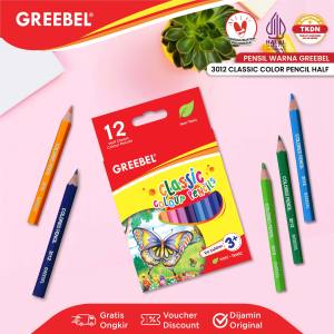 GREEBEL Pensil Warna Classic Color Pencil / Coloring / Pensil Warna Greebel / Menggambar Mewarnai