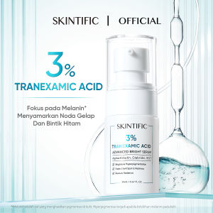 [Diskon Cuci Gudang！] SKINTIFIC -  Tranexamic Acid Advanced Bright Serum 20ml | Serum Mencerahkan Dark Spot Whitening Brightening Tumpas Komedo anti aging anti acne Eksfoliasi Mengangkat Sel Kulit Mati Exfoliating with Tranexamic Acid Arbutin Glabridin