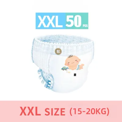 50 PCS Baby Unisex Ultra thin and dry Breathable diapers M L XL XXL XXXL