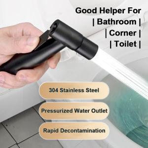 Specool® Toilet Bidet Spray Non Punching Bidet Spray Set Spray Head Quality 304Stainless Steel Toilet booster nozzle set