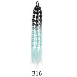 RIGOR RECLAIM66RI8 Trọng lượng nhẹ Tóc nối màu 20" Có dây buộc tóc Phụ kiện tóc điên Ombre 2025 Thời trang nữ Tóc đuôi ngựa bong bóng cho trẻ em