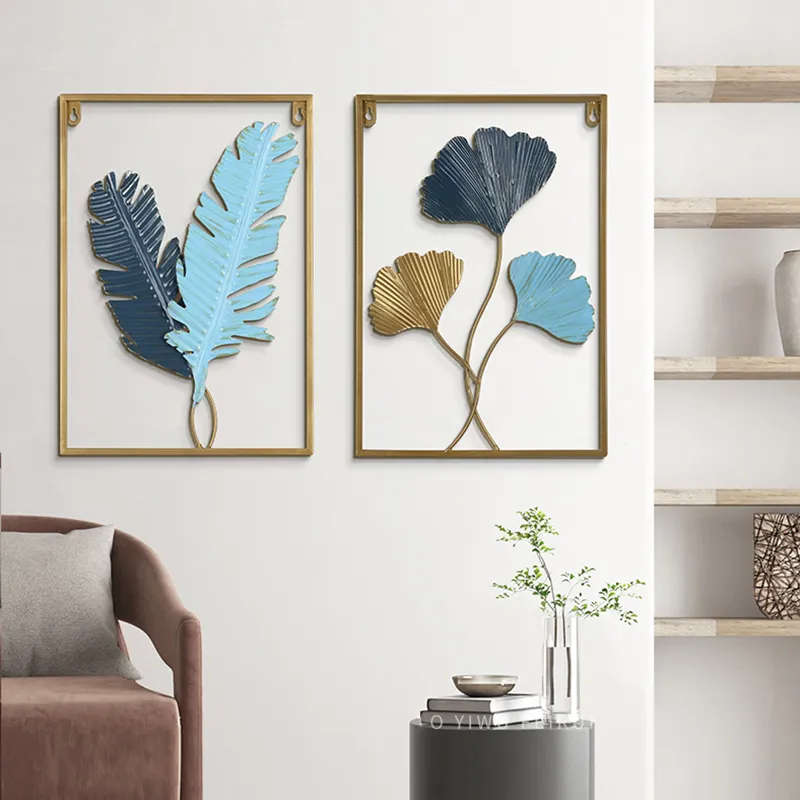 Hiasan Dinding Besi Metal Metal Leaf Wall Art Decor /Modern Living