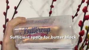 Transparent Butter Case Storage Container Holder FREE Butter Knife MICROWAVABLE