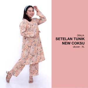 Tie dye tunik big size / setelan tunik jumbo new coksu / tye die tunik big size/ tunik one set setelan bigsize