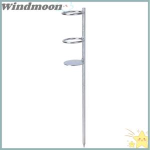 [Windmoon]🌟🌟【Hot Sale】🎈 Sea Rod Holder Casting Rod Ground Plug 30 37 47cm Holder Simple Outdoor Fishing Rod Holder Double Circle Ground Plug Holder