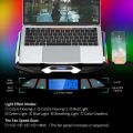 ICE COOREL Gaming Laptop Cooler RGB 6 Silent LED Fans Powerful Air Flow Portable Adjustable. 