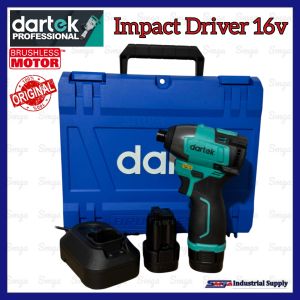 Dartek Impact Driver 16Volts Brushless Q3160-1 (2pcs battery wt Hard Case)