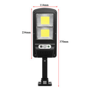 Outdoor Street Waterproof Led Solar Light / Lampu Solar 100 / 108 / 120 / 128 Cob Solar 3 Modes Remote Control Wall Lamp