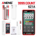 ANENG 621A มัลติมิเตอร์ดิจิตอลอัจฉริยะหน้าจอสัมผัสมัลติมิเตอร์ทดสอบทรานซิสเตอร์9999 Counts True RMS ช่วงอัตโนมัติ Dc/ac 10A เมตรอื่นๆ. 
