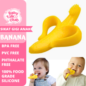 Baby Banana Toothbrush Sikat Gigi Bayi Teether Bayi Bentuk Pisang Bahan Silicone
