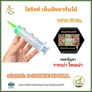 ไซริงค์ฝังเข็มต้นไม้ 60ml – ใช้งานง่าย ได้ผลจริง แนะนำโดยเกษตรกรผู้เชี่ยวชาญ | 1–5 ชุด