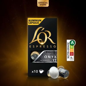 LOR Espresso Onyx Intensity 12 Coffee Capsules- Compatible with Nespresso®* Original Coffee Machines 10 capsules    (expiry : May 2026)
