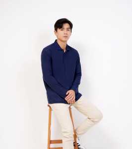Kaos kerah Navy lengan panjang 100%  KATUN PREMIUM QUALITY / - Kaos Kerah Lengan Panjang navy - Kaos Kerah polos panjang Navy /  Kaos Kerah Polos Lengan Panjang NAVY / BIRU DONGKER   KAOS KERAH PRIA LENGAN PANJANG KATUN PREMIUM QUALITY