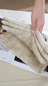 2025 mùa hè Cà Vạt mới nhuộm Linen rộng chân quần cao eo quần dài mỏng thoáng khí thời trang rộng thùng thình quần ôm đơn giản