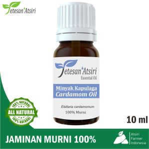 minyak atsiri kapulaga kapolaga murni cardamom pure essential oil esensial essensial aromatherapy aromaterapi diffuser humidifier burner therapeutic grade 10 30 50 ml