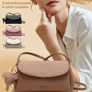 Fashion One Shoulder Cross-Body Bag Casual/Commute Bag/Womens Fashion Elephant Pendant Leather Shoulder Body Bag Mobile Phone Highend Crossbody Bag