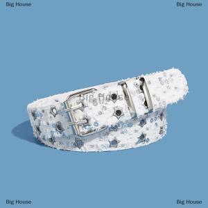 [COD] Big House Y2K Punk Star Sequins Belts Women Men PU Waist Strap Double Row Hollow Trendy Waistband Jeans Skirt Decoration