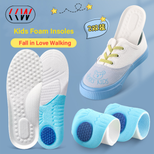 CCW 1Pair Kids Memory Foam Insoles Children Orthopedic Breathable Flat Foot Arch Support Insert Boys Girls Sport Shoes Pads Care Tool